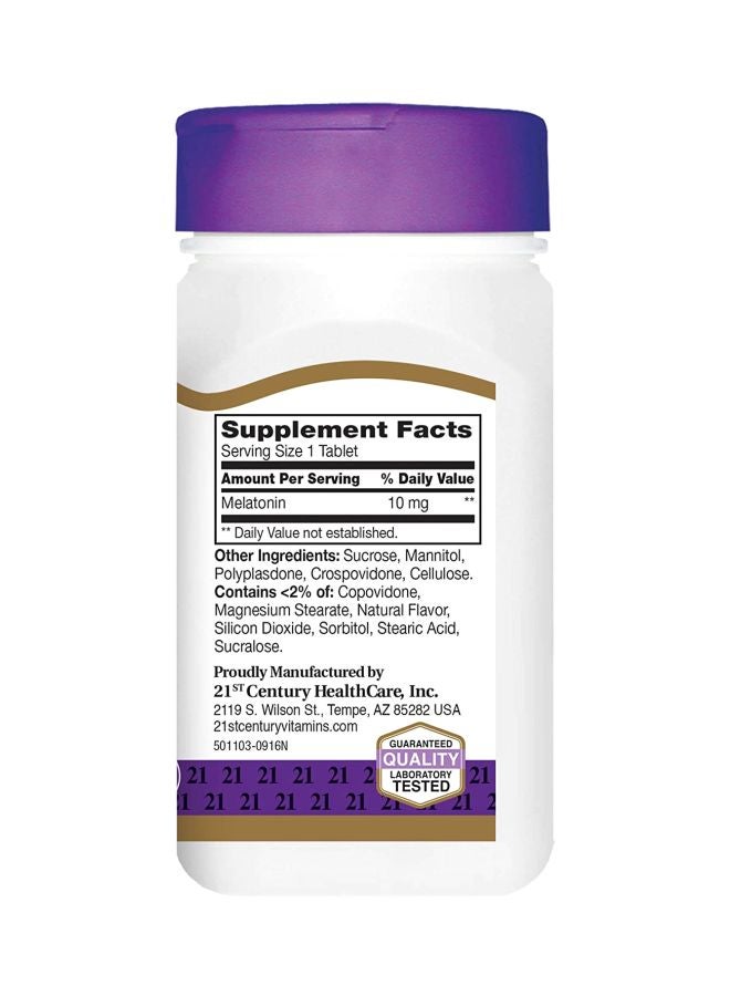 القرن الحادي والعشرون مكمل غذائي ميلاتونين - نكهة الكرز- 120 قرصاً - Image 4